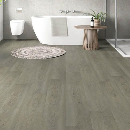 Royal Oak Luxury Rigid Core Click Vinyl Flooring Soft Pebble Grey Plank (Attached Underlay)